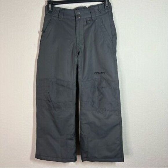 Arctix Youth Snow Pants with‎ Reinforced Knees and Seat Size S Gray Insulated - Picture 1 of 10
